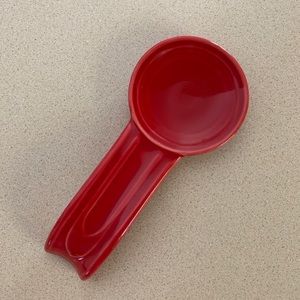 SOLD Fiestaware scarlet spoon rest